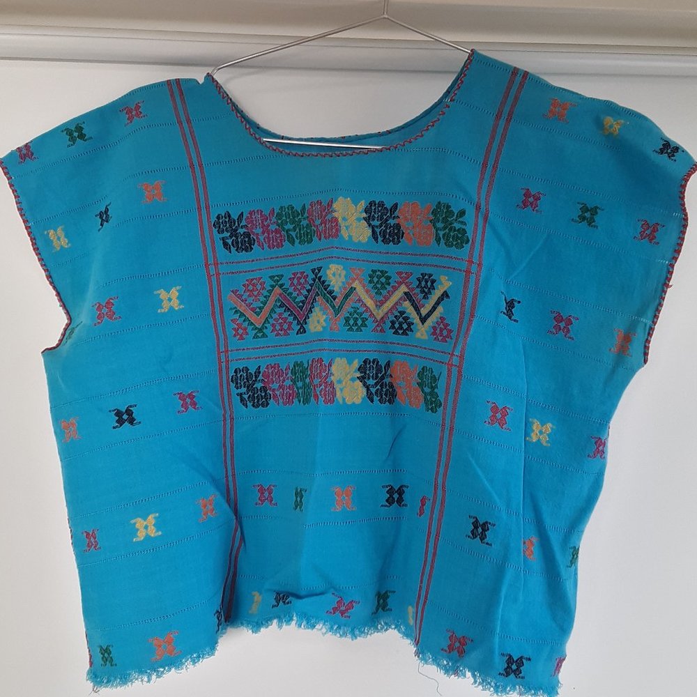 vintage S ~ mexican huipil